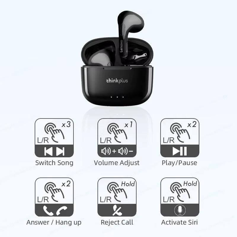 LP40 plus Bluetooth Earphones Wireless Headset Noise Reduction Headphones 230Mah Hifi Stereo Sports Earbuds with Mic