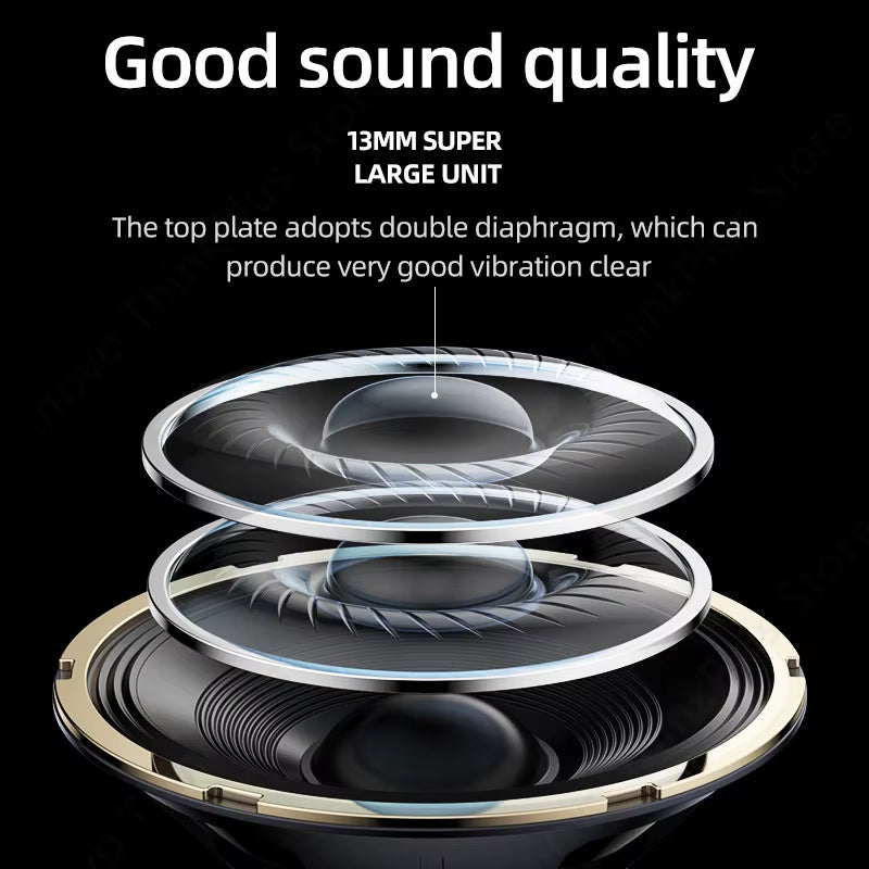 Original  LP40 Bluetooth 5.0 TWS Wireless Earphones Human Ear Design Headset Simple Operation Easy to Grasp Headphones